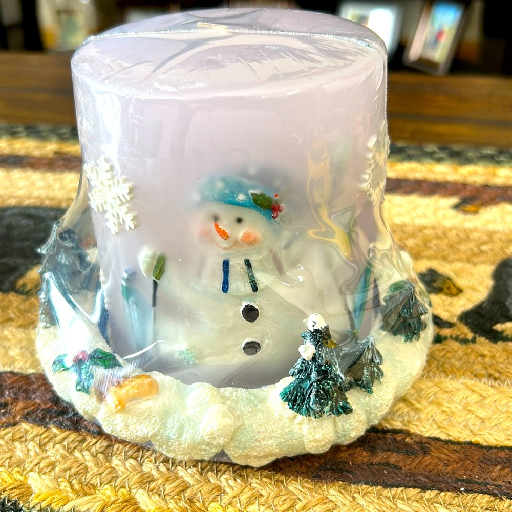 Ganz Christmas Candle Holder and Candle